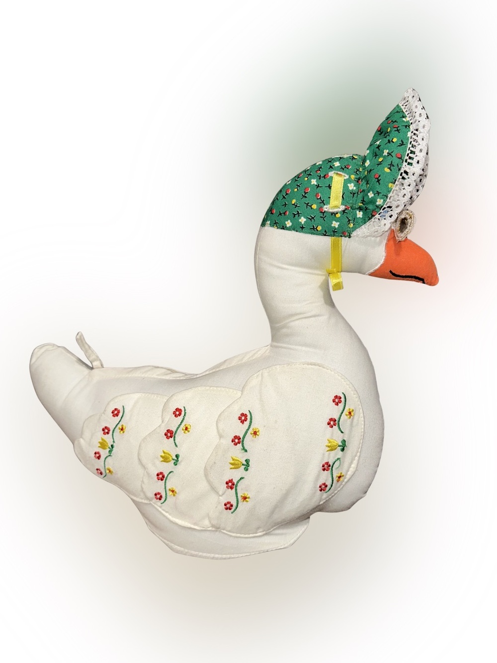 Vintage 2005 Pockets of Learning Goose Plush Cottage Core Decor Nursery - Picture 1 of 7